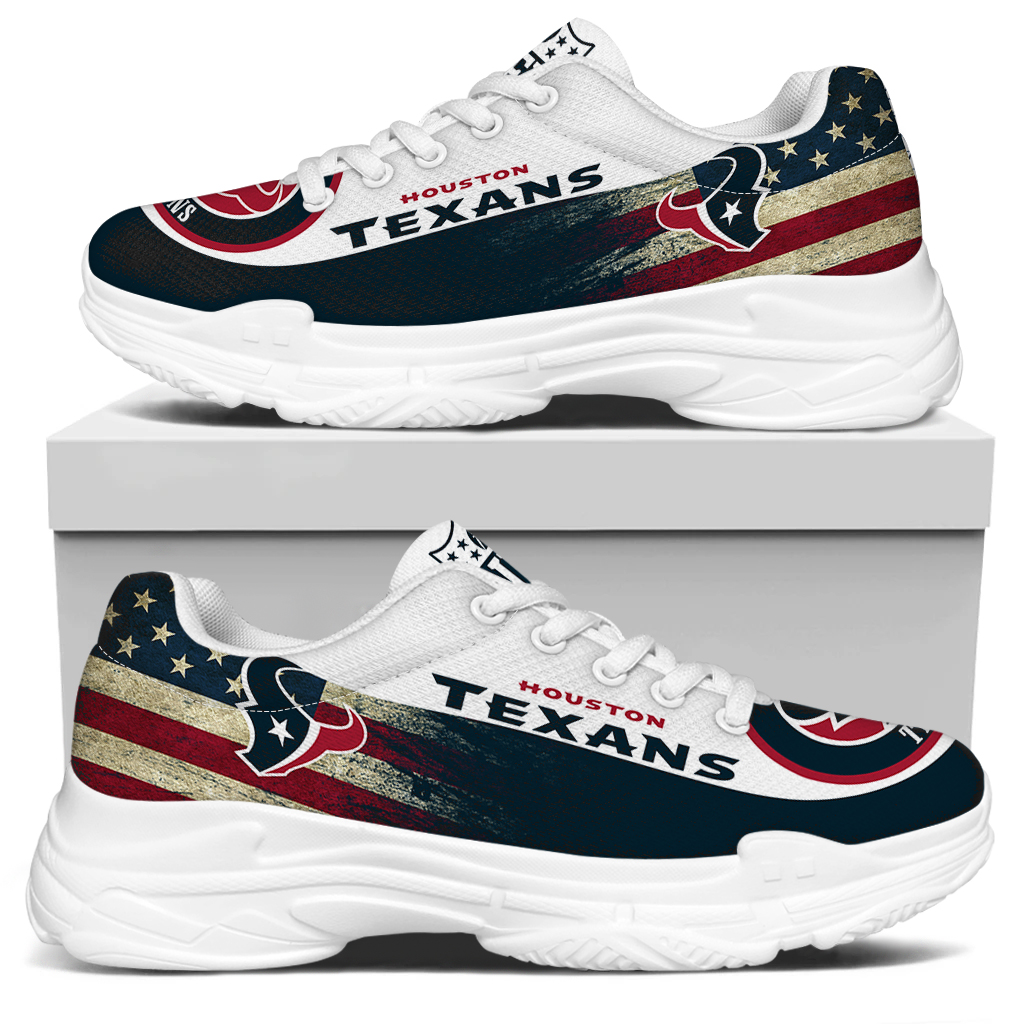 Women's Houston Texans Edition Chunky Sneakers With Line 004